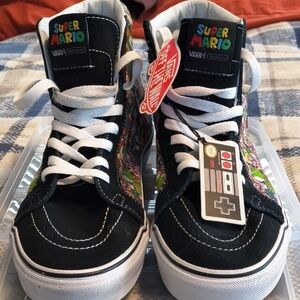 Vans Super Mario Black High-Top Sneakers